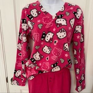 Hello Kitty Footed Pajama Set Juniors